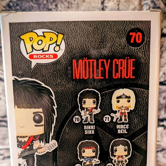 Vaulted Funko Pop #70 – Motley Crue Nikki Sixx - Picture 4 of 4